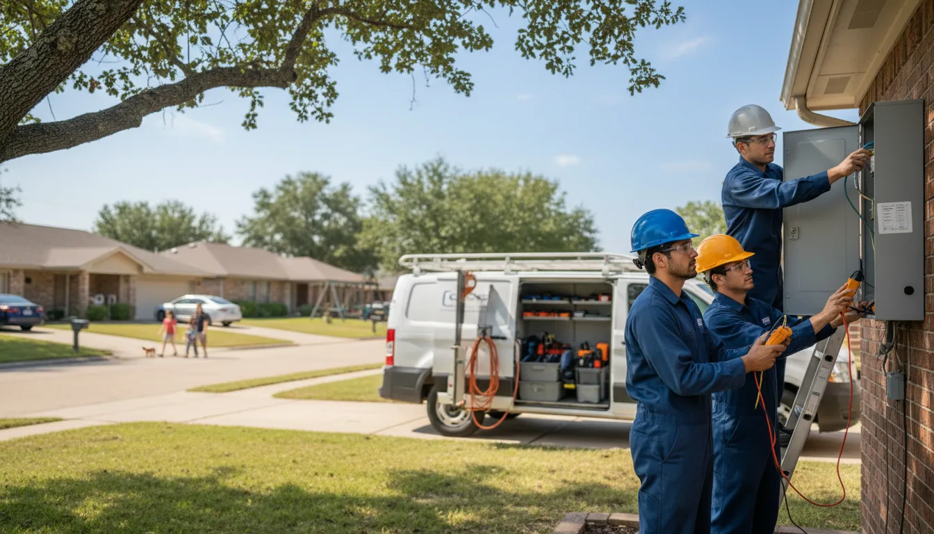Certified electrician providing emergency electrical services in Kemah, TX